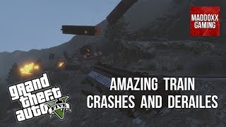GTA 5 | Trains on two tracks with Crashes And Derailes!!! | 1440p 60 Fps | MaddoxxGaming