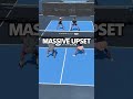Massive upset in Pickleball #pickleball