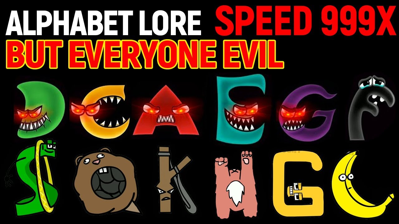 Alphabet Lore Special Version-Evil-Sad-Fixed-Kungfu-Number-Punks(Speed  999X), Real-Time  Video View Count