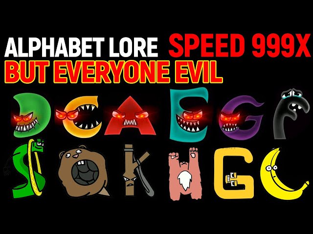 Alphabet Lore But Everyone Evil (Full Version) 