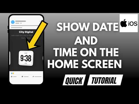 How To Show Date And Time On The Home Screen