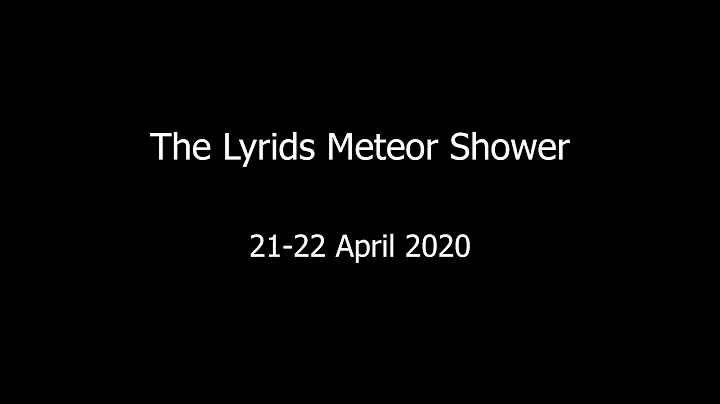 Lyrid Meteor Shower Time Lapse 21-22 April 2020 - Clear Sky No Light Pollution 50+ Meteors
