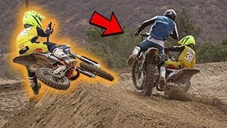 Dangerboy Takes Out Goon! Ride Day with Pros at Pala Raceway!