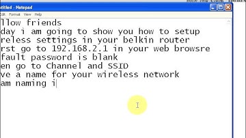 how to configure wireless settings in your belkin router