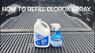 How To Refill Clorox Clean-Up Disinfectant Cleaner Bleach Spray