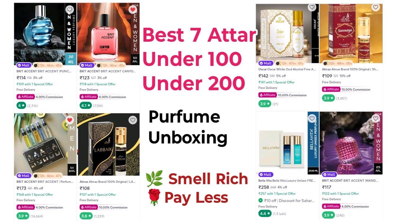 Top 7 Meesho Perfumes & Attars | Budget Fragrance Under ₹200 Under ₹100