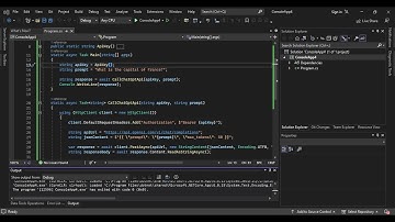 ChatGPT API App with C# inside Visual Studio 2022