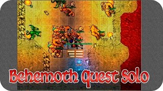 HOW TO DO BEHEMOTH QUEST EASY SOLO PALADIN STYLE | Tibia