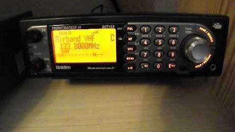 Manchester Airport ATC VHF Coms 133.800 AM on Uniden BCT15X