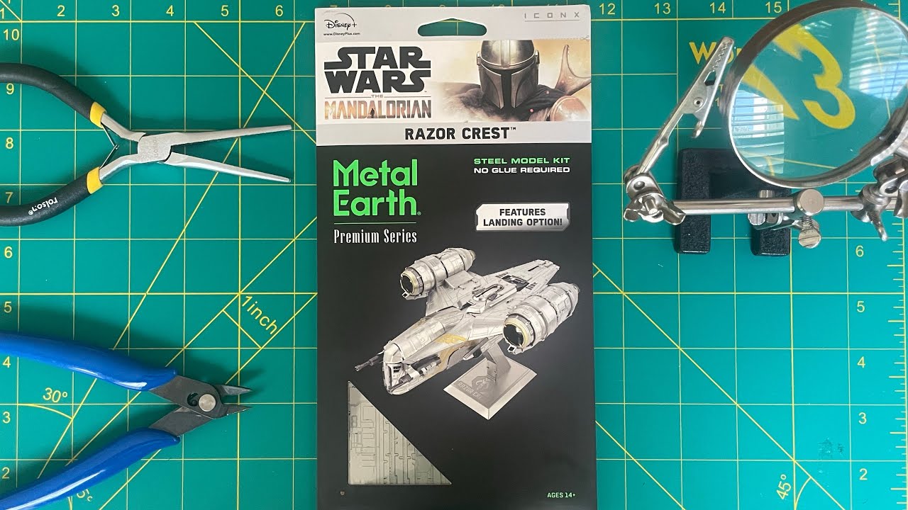 MEM0023Metal Earth The Razor Crest Unboxing & Timelapse build