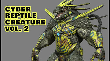 Cyber Reptile Creature Game Creation Vol. 2