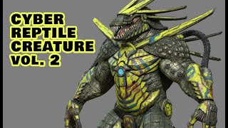Cyber Reptile Creature Game Creation Vol. 2