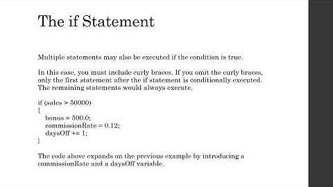 The if, else if, and else Statements