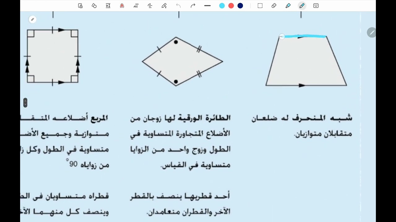 المضلعات شرح المبادئ الأساسية + حل تمرينات 4أ - 4ب #رياضيات الصف الثامن