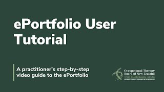 ePortfolio User Tutorial