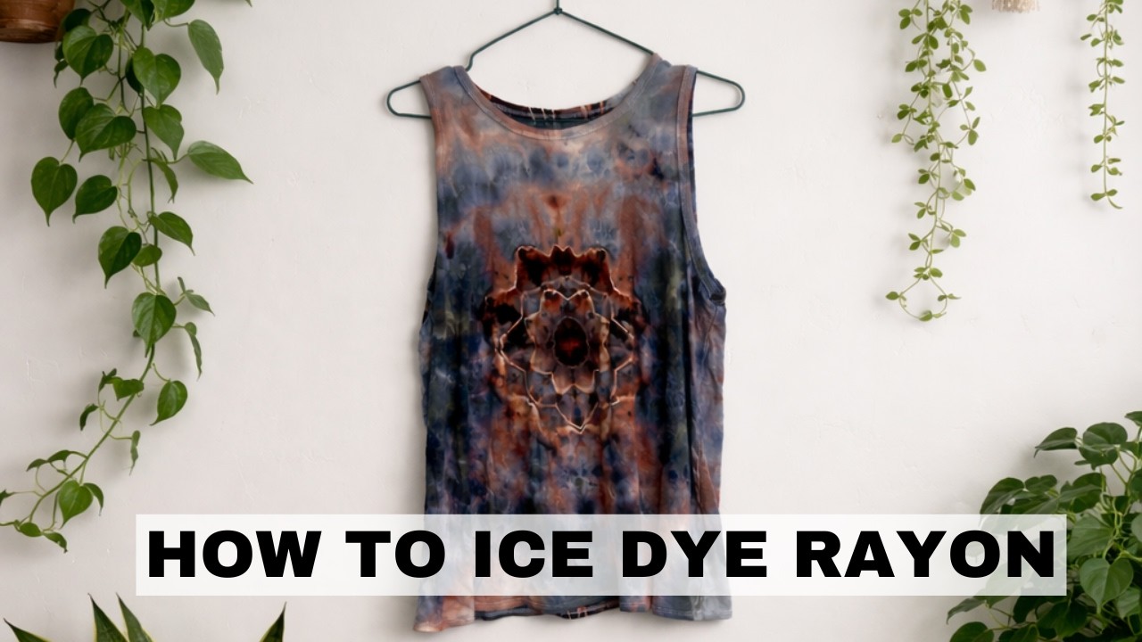 Окрашивание вискозной ткани методом ледяного крашения: советы, приемы и результаты.