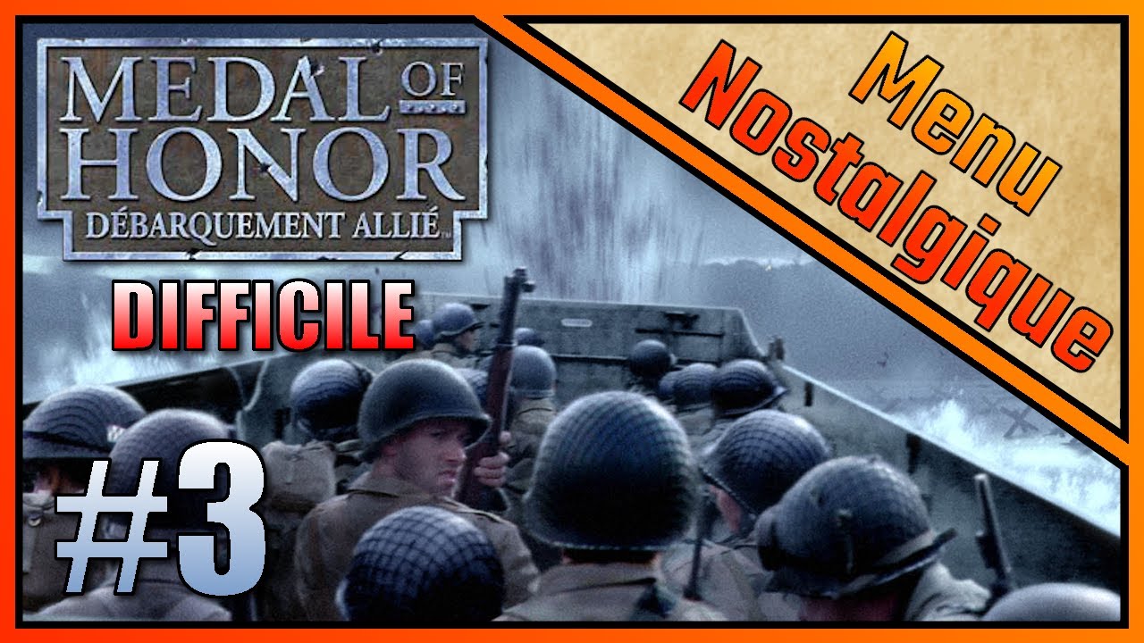 MoH Débarquement Allié [Partie 3/4] Défi : Finir "En Formation" en Difficile (Menu Nostalgique 