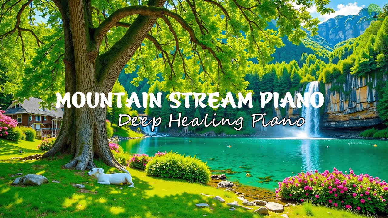 Deep Healing Piano & Mountain Stream 🍀 Stress Relief, Calm Mind & Inner Peace