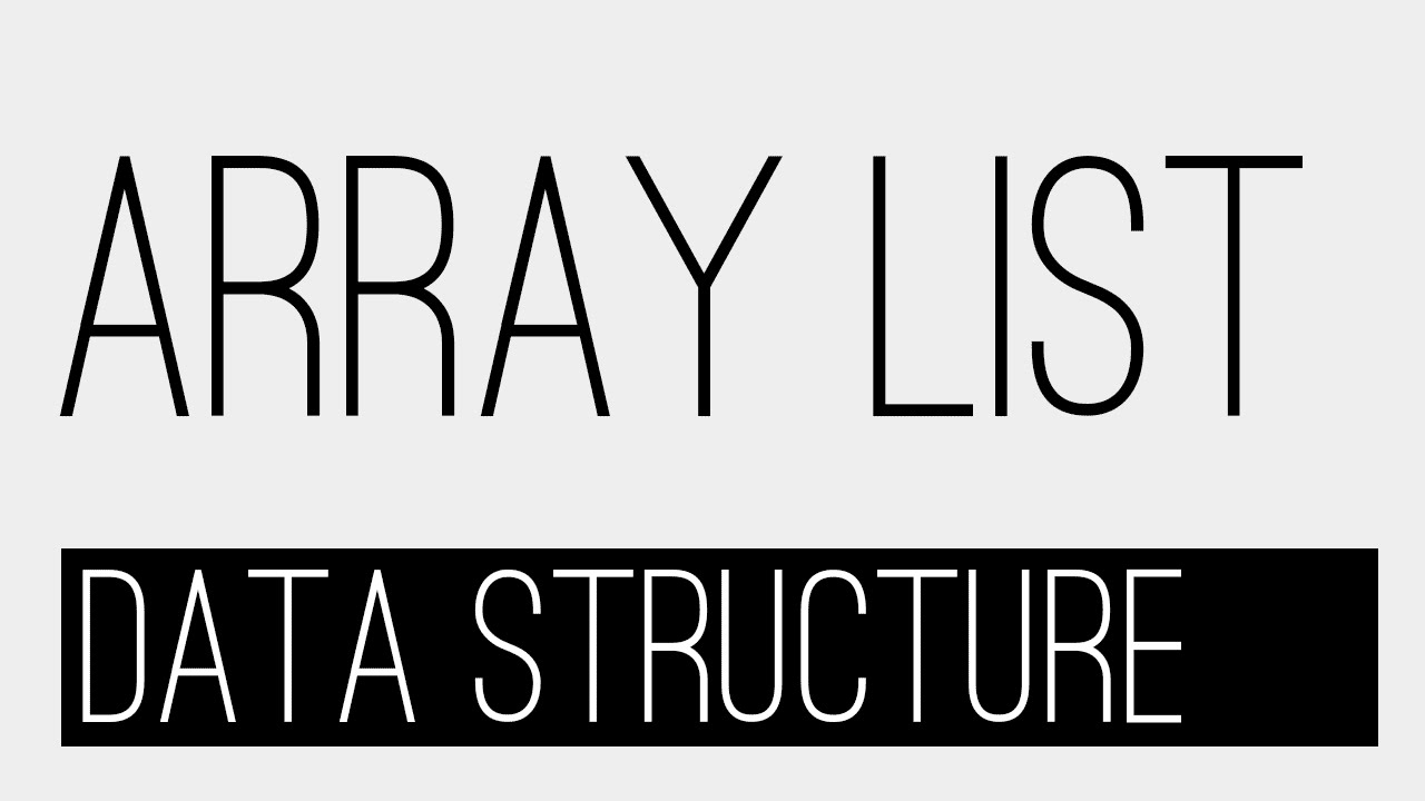 Array list - 개념 - Data Structure - YouTube