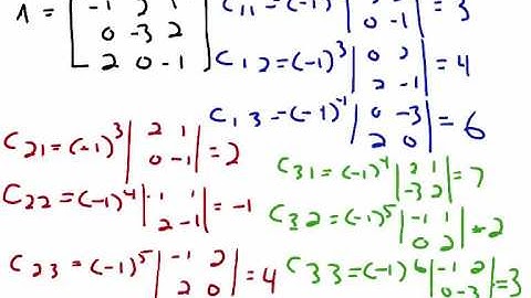 Linear Algebra-  the Adjoint of a Matrix