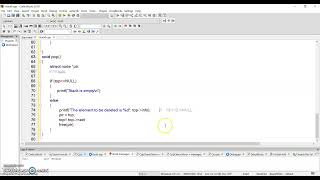 Implementation of Stack using Linked List