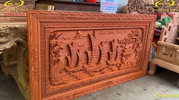 TRANH THUẬN BUỒM XUÔI GIÓ - Tranh Gỗ Phong Thủy Phú Hải Sản Xuất