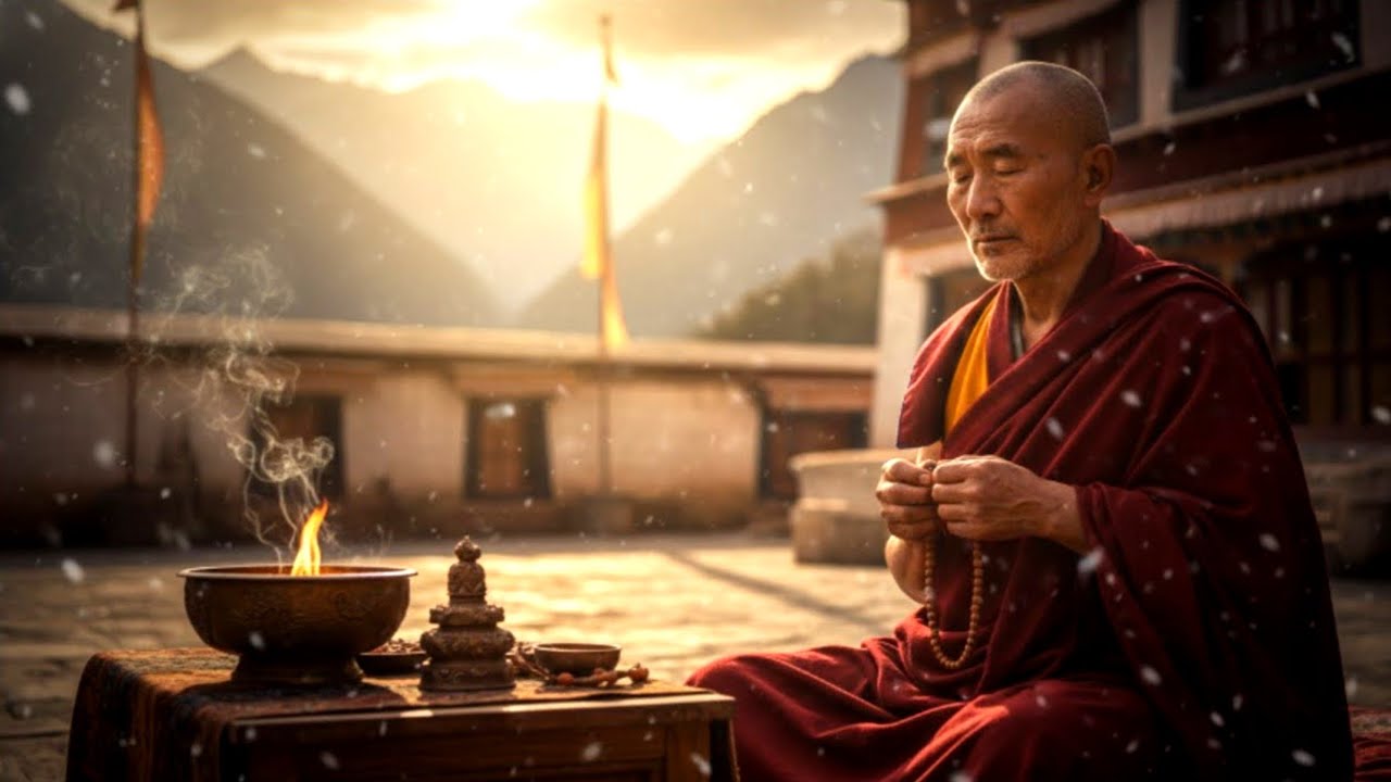 Tibetan Monk Chanting Healing Music for Meditation, Sleep and Relaxation