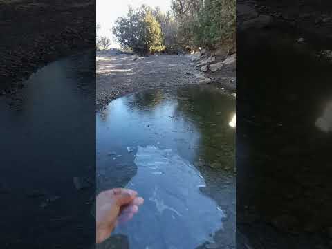 تجمد المياه في جبل السراة ولاية عبري