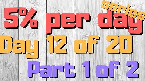 PROFIT 5% DAILY SERIES : DAY 12 OF 20, PART 1 OF 2. BINARY TRADING BOT SAFE & CONSISTENT.
