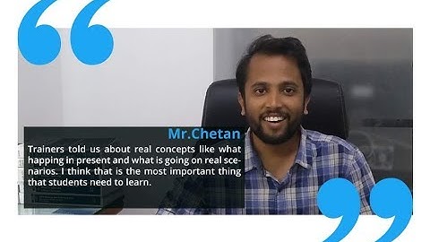 Mr Chetan recently got placed in GTT Communication after completing his Multi-Track Course