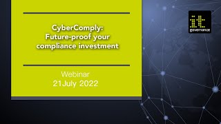 Famous Webinar CyberComply | Future-proof your compliance investment Wealth
