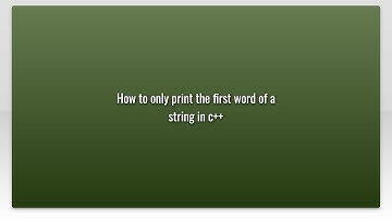 How to only print the first word of a string in c++