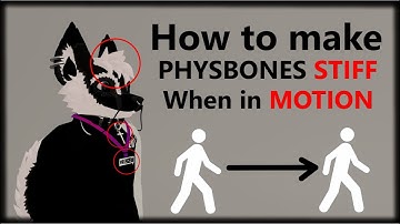 How to make physbones STIFF when in MOTION (VRChat / Unity Tutorial)