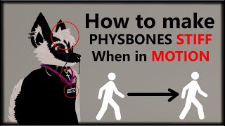 How to make physbones STIFF when in MOTION (VRChat / Unity Tutorial)