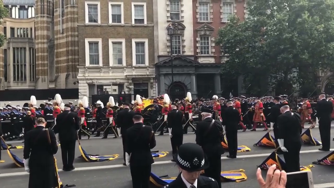 HM Queen Elizabeth II's Funeral Procession | March past the Cenotaph
