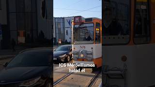 Ganz-ICS mérővillamos halad el az Etele út/Fehérvári útnál #bkk #bkv #villamos #ganz