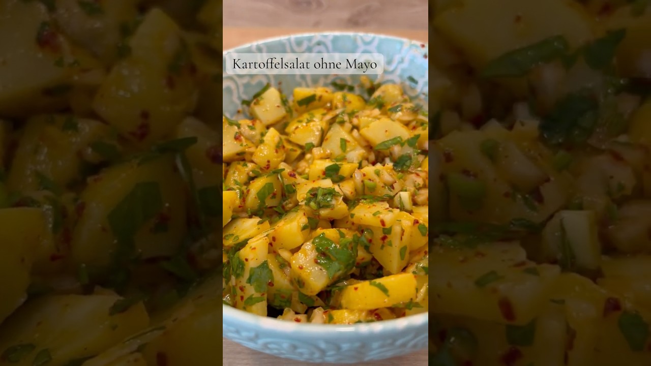 Kartoffelsalat ohne Mayo || Patatoe salad without mayo || Patates salatasi