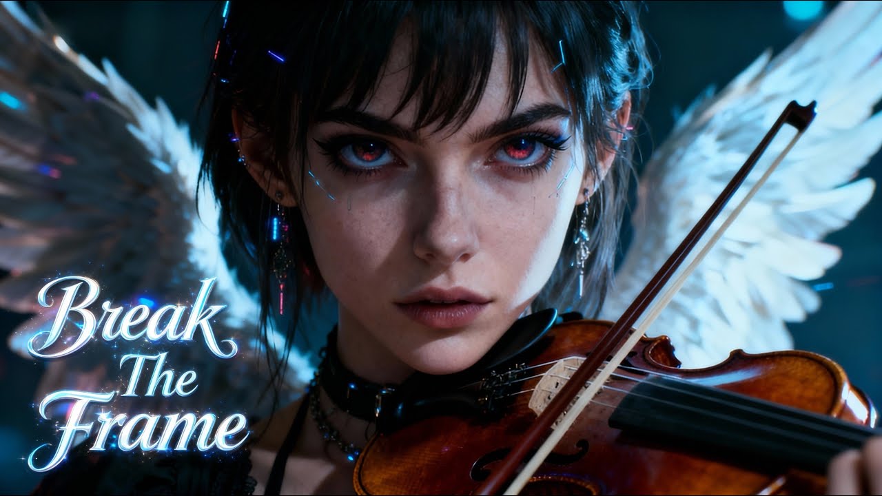 Break the Frame (Blue) (Lyrics Video) - Subtle Violin Chills Therapy ❄️🎻