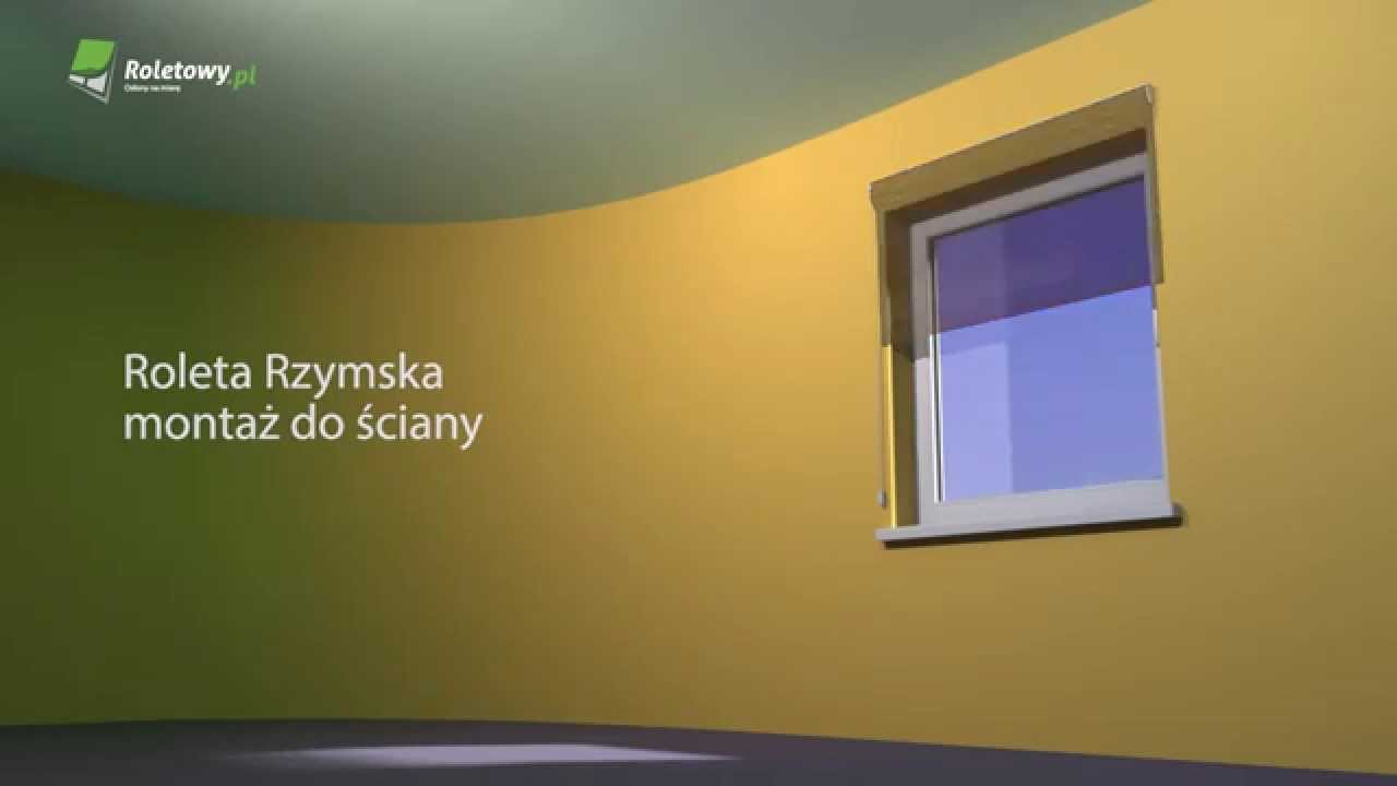 Jak mierzyć roletę  rzymska  montaż  ściana/skrzydło okna Roletowy.pl