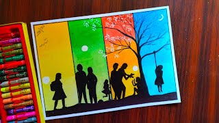 Save Girl Child Drawingjourney Of A Girl Stop Stop Violence Against Women