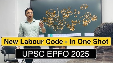 New Labour Code - In One Class | UPSC EPFO 2025 | Vyasa IAS