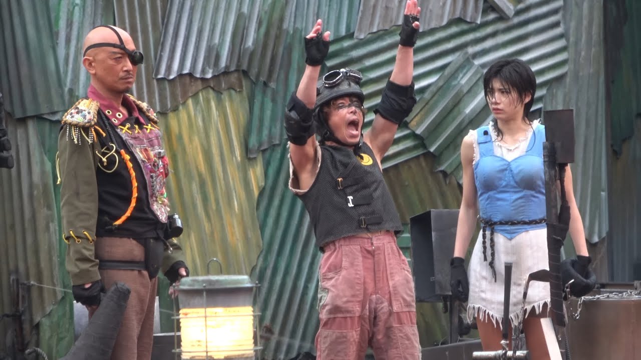 スモーカーズはゲートから登場【USJ ウォーターワールド 4K】Universal Studios Japan WATER WORLD