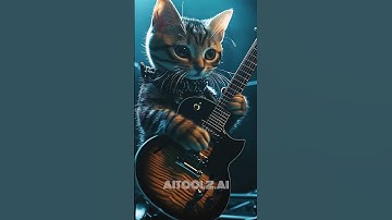 Adorable Cats playing music in a band, made with AI #aivideo #AI #aitools #aigenerated #aiart