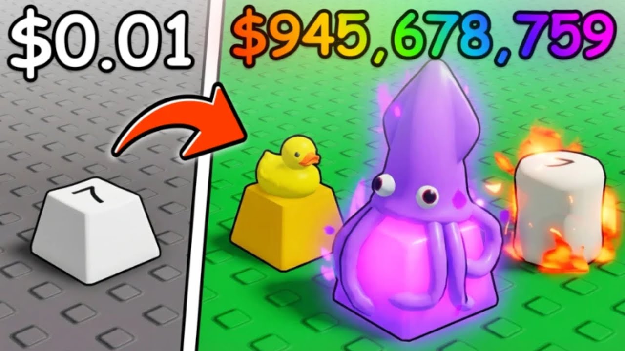 Я потратил Робуксы на крутые ключи в Roblox! Собери колпачок для клавиши!