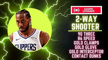 THIS 2 WAY SHOOTER BUILD NBA 2K23 NEXT GEN HAS A 90 THREE (GOLD CLAMPS, GLOVE & INTERCEPTOR)