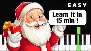 White Christmas - EASY Piano tutorial @littlefingers2653