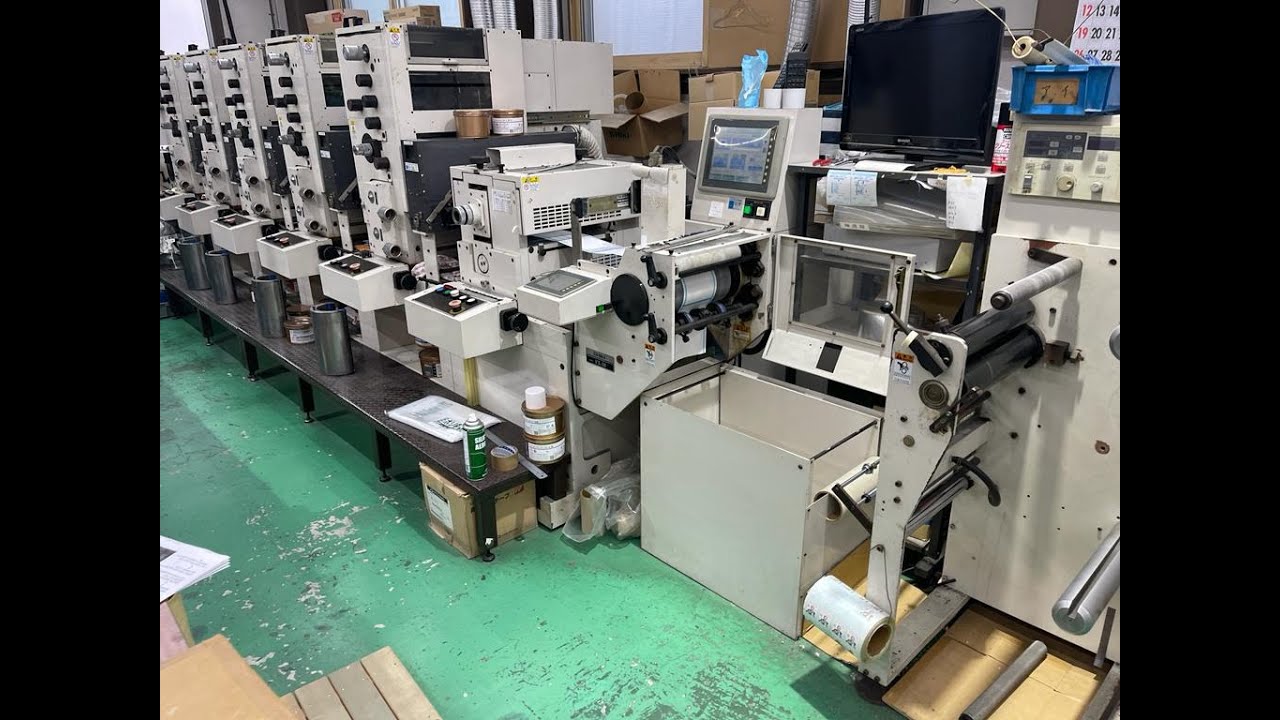 Shiki FX10 5 color Used Label Printing Machine 100 used in Japan