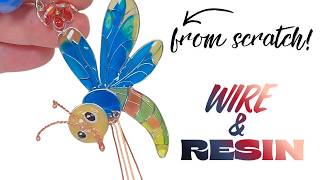 How to Make a Special Mosquito Charm/Pendant with Wire and Resin- DIY