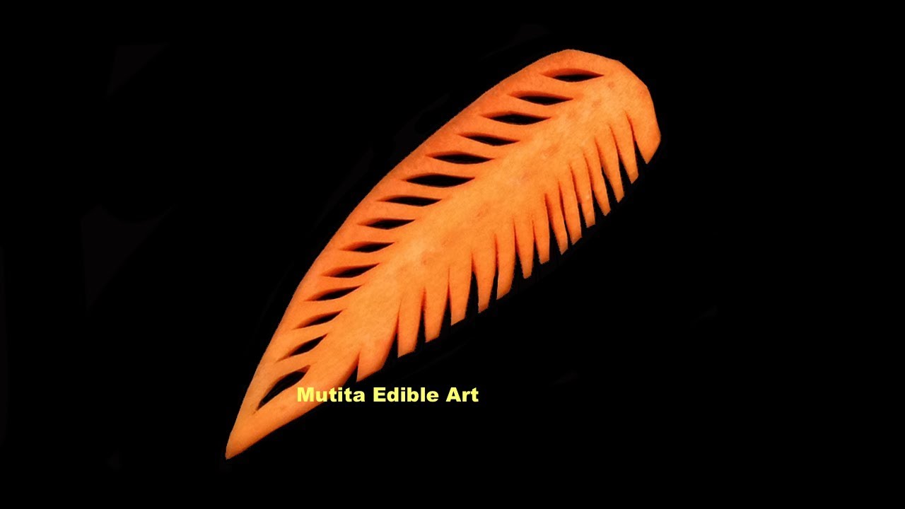 Unique Carrot Leaf New Design 5 Beginners L 37 By Mutita Art Of Fruit