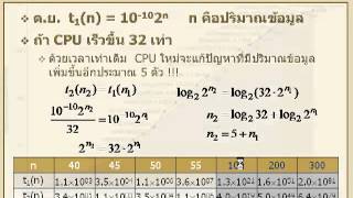 อัลกอริทึม : 1.6 เมื่อ CPU เร็วขึ้น